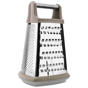 Ralador Aço Inox 4 Faces Com Pote Coletor Embutido Warm Grey Oxford