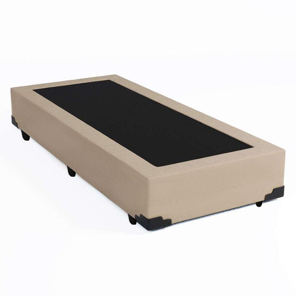 Base Box Solteiro Corino HomeQueen Bege 40x78x188