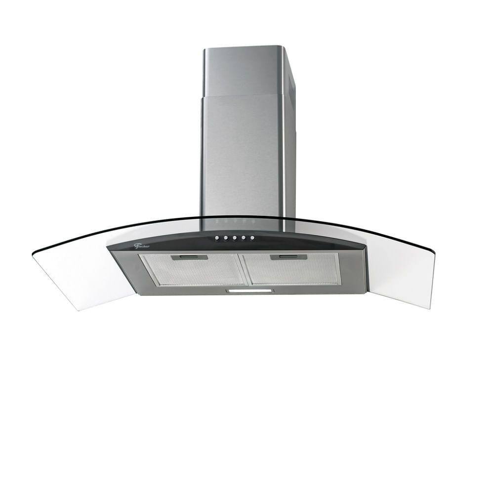 Coifa de Parede Fischer 90cm Talent Fit Inox - 127 Volts - 110V