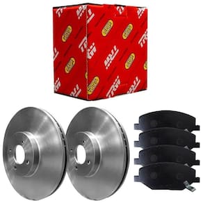 Kit Pastilha Disco Freio Livina Tiida Grand Livina Dianteiro Ventilado TRW