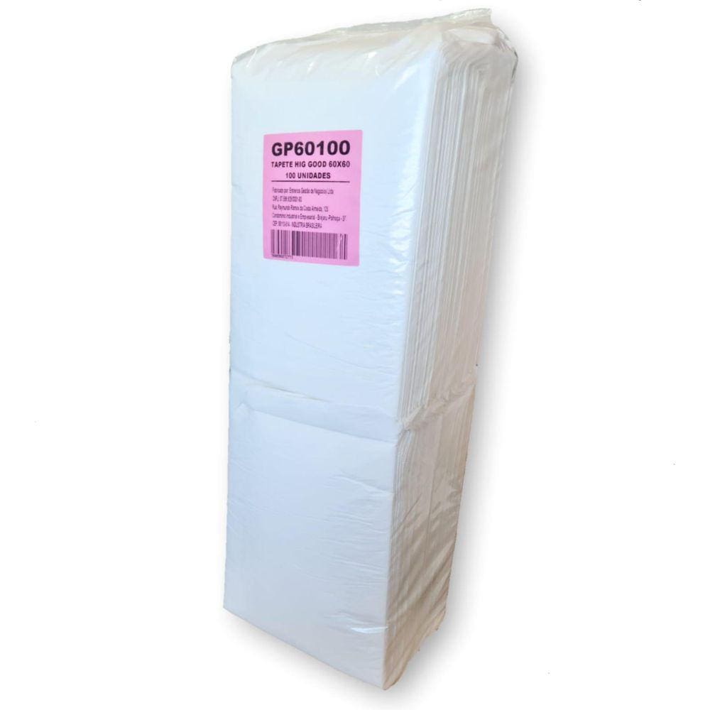 Tapete Higienico Branco Slim 60Cm X 60Cm 100 Un