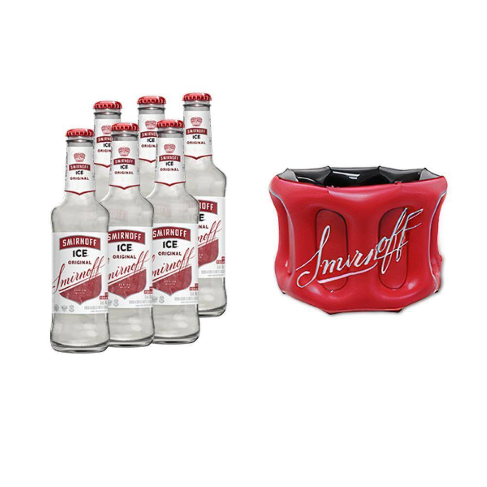 COMBO 6 SMIRNOFF ICE 275ML + BALDE INFLÁVEL 4l