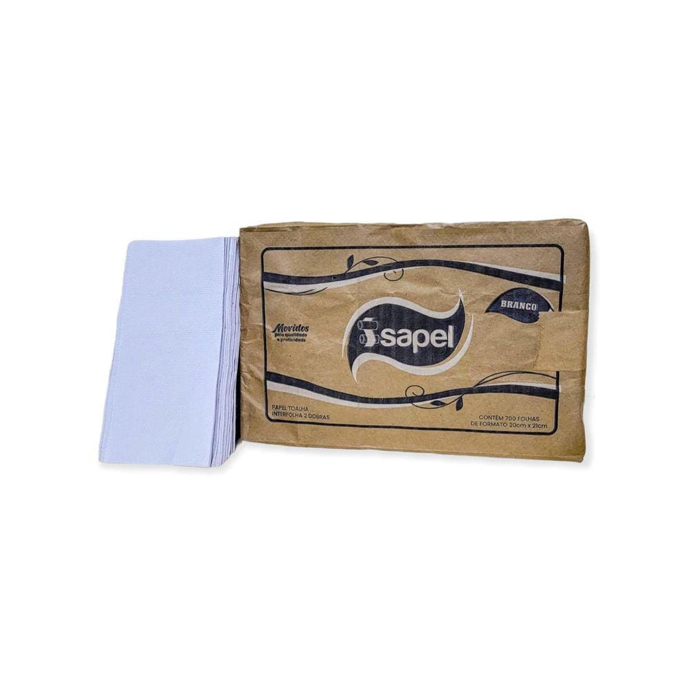 Toalhas Interfolhas 2D Branco 20X21Cm - 700 Folhas - Isapel