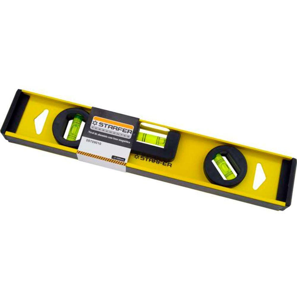 Nível Alumínio Base Magnética Starfer 12
