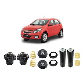 Kit Batente Coxim Dianteiro Traseiro Chevrolet Agile 2009
