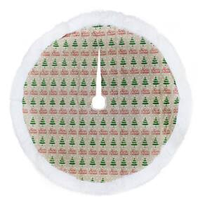 Decoração Saia Árvore de Natal Pinheiro Temática Tradicional Rústica 120cm