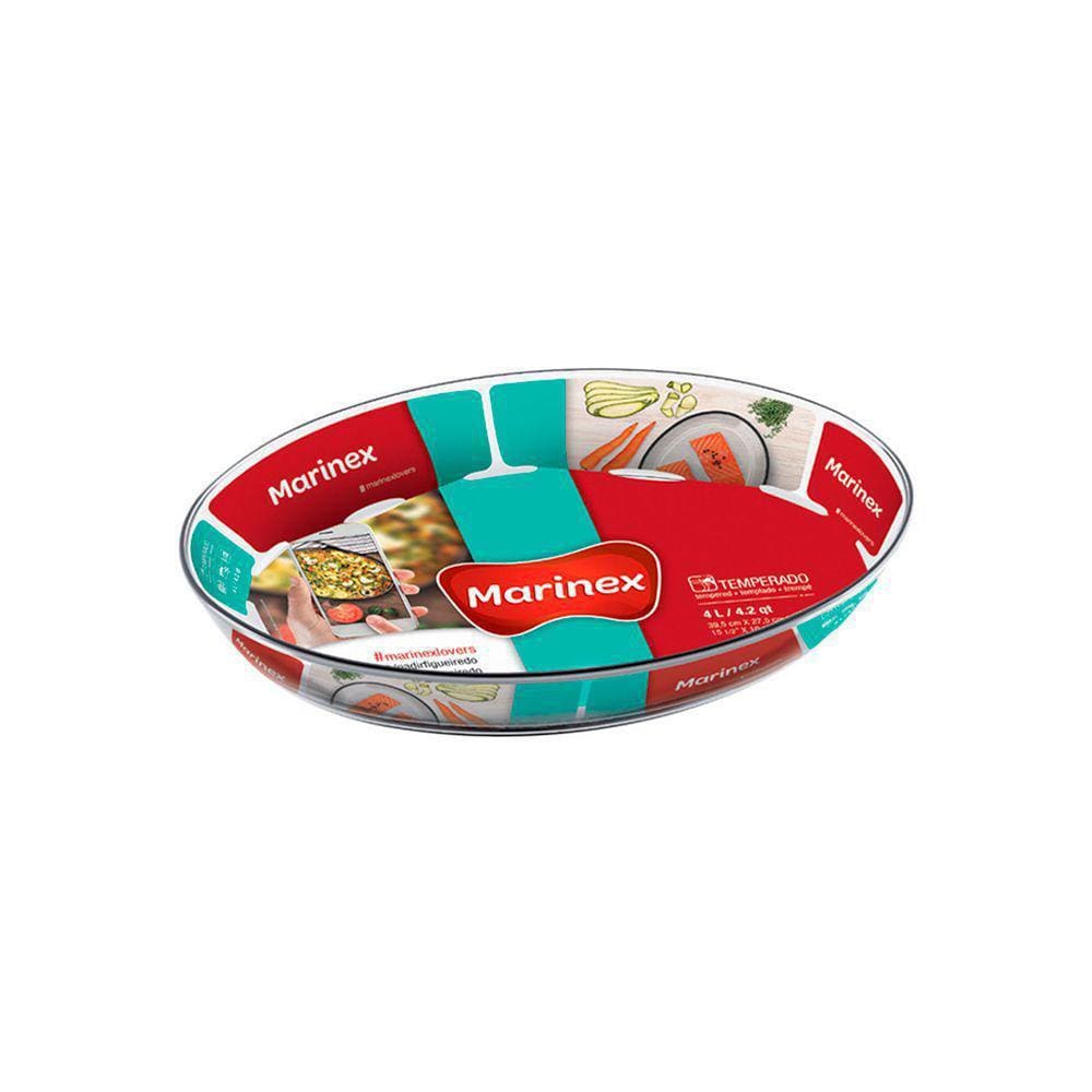 Kit 06 Assadeiras Oval 2,4 Lts