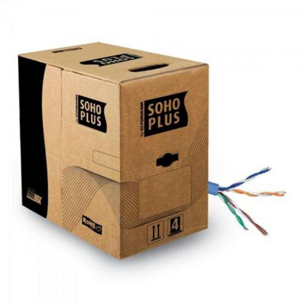 Cabo De Rede Cat5E Cmx Caixa Com 305M Sohoplus