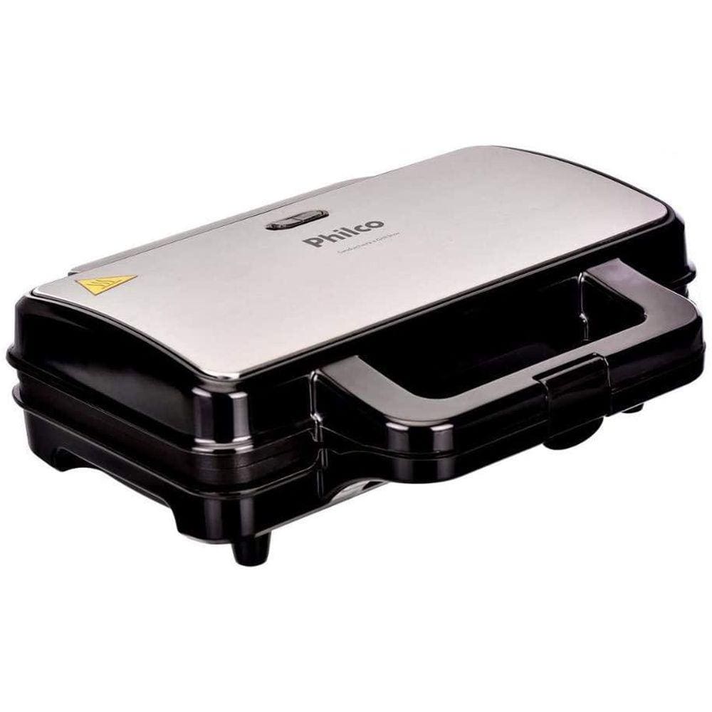 Sanduicheira E Grill, Inox Pgr02I, Preto, 110V, Philco