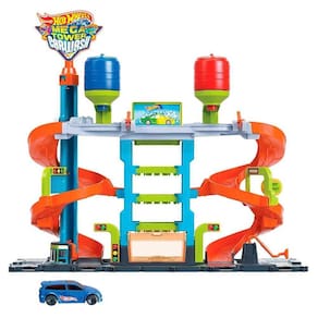Hdp05 Hot Wheels City Lava Rapido Mega Torre Playset
