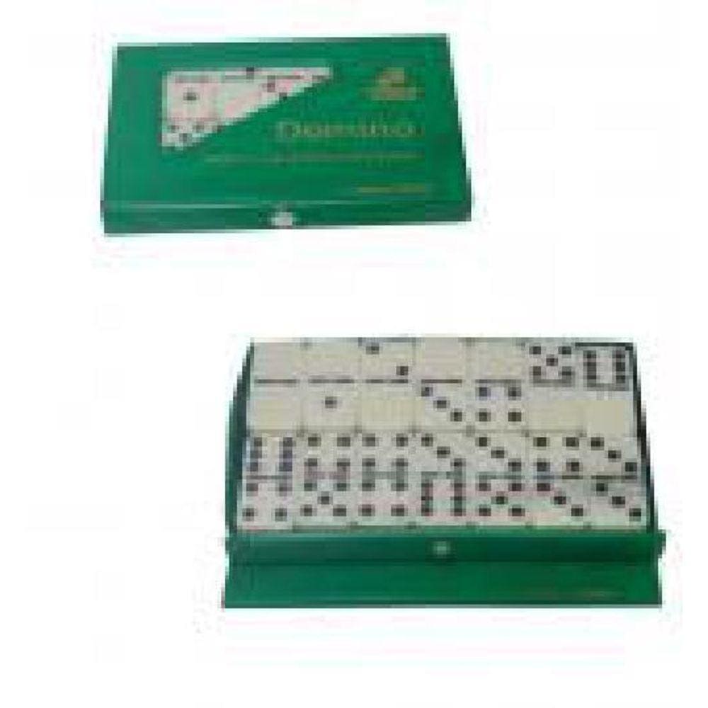 Jogo Dominó 5X2Cm 28Pcs Melamina 525Gr Estojo - 135375