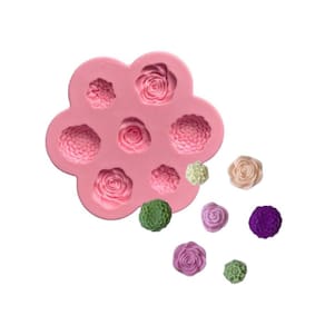Molde De Silicone Flor/Suculentas Para Doces Finos