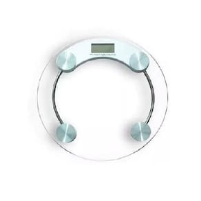 Balança De Piso Digital De Vidro Redonda 180Kg - Bons Cheff