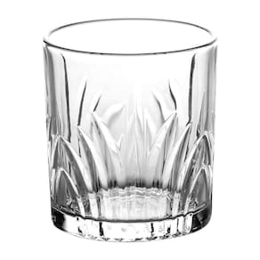 Jogo 6 Copos Baixos Em Cristal Para Água, Suco, Drinks 310Ml