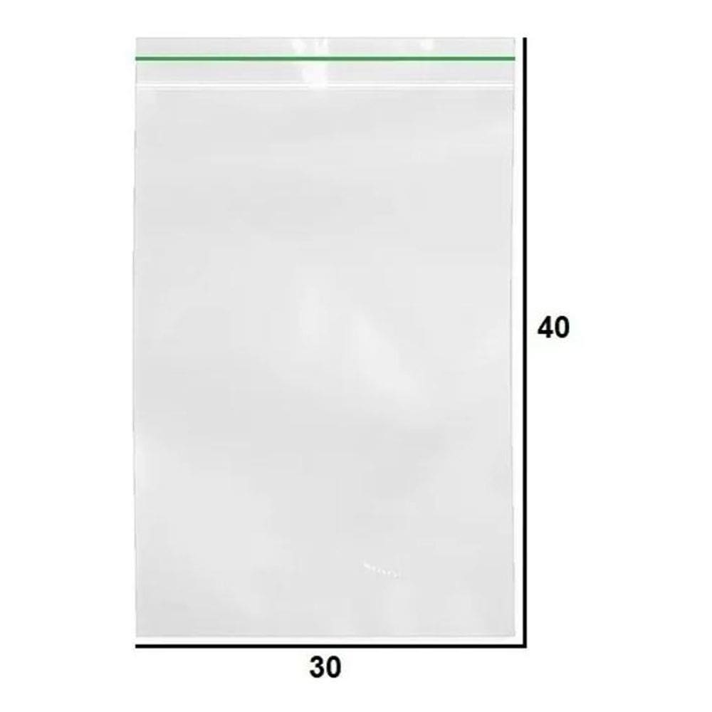 Saco Plastico Zip N11 30X40Cm 50Un Vabene