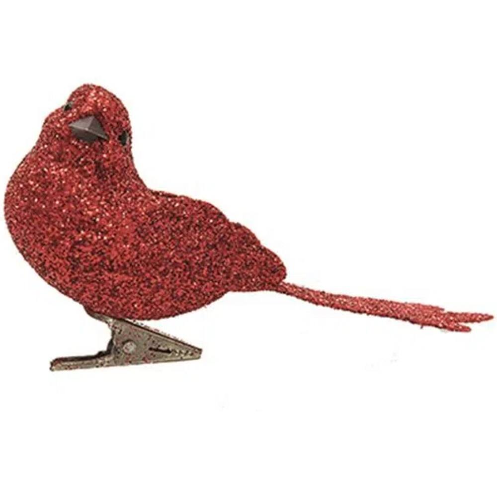 Passarinho Natal 9 cm 1 unidade - Bela Flor