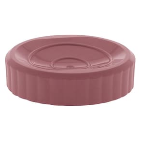 Saboneteira Plástico Para Banheiro Canelatta Redonda Rose