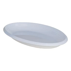 Travessa Para Alimentos Formato Oval Modelo Le Chef Branco 41x24x3cm