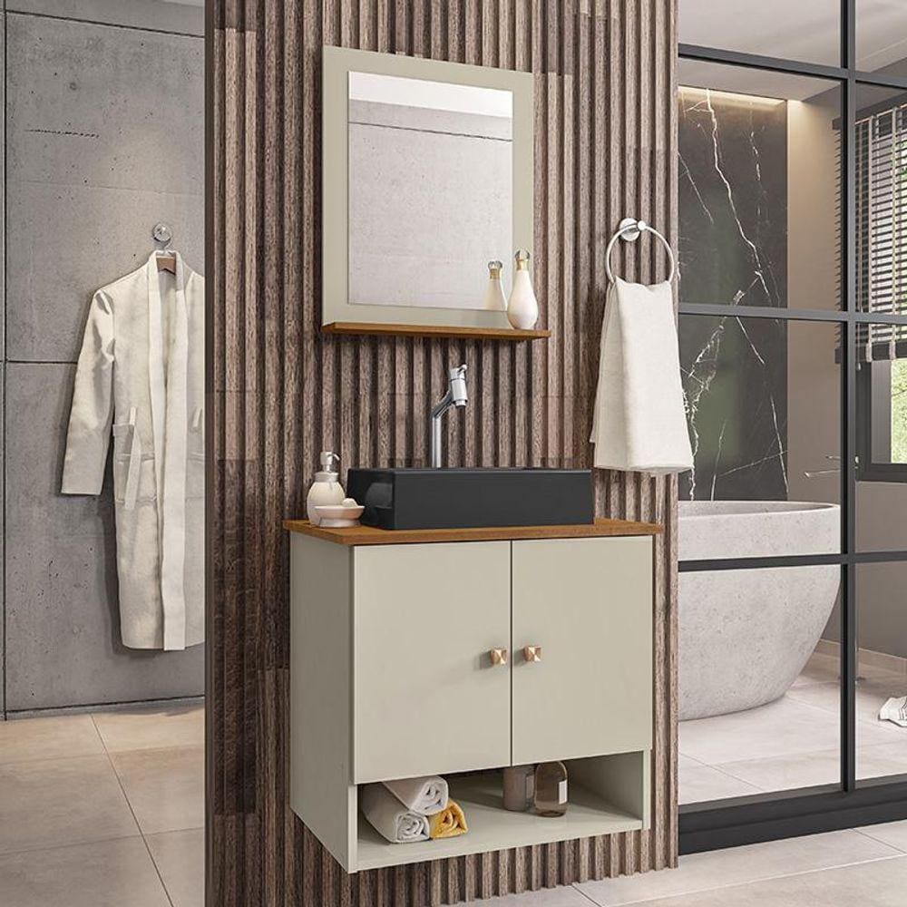 Gabinete Banheiro Deli Cuba Torino Prt Torneira DL08 Val ABS