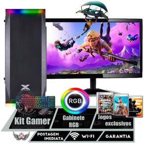 Pc Gamer Completo com Monitor - i5 + Placa de Video + Gabinete Gamer rgb -  Roda Diversos Jogos