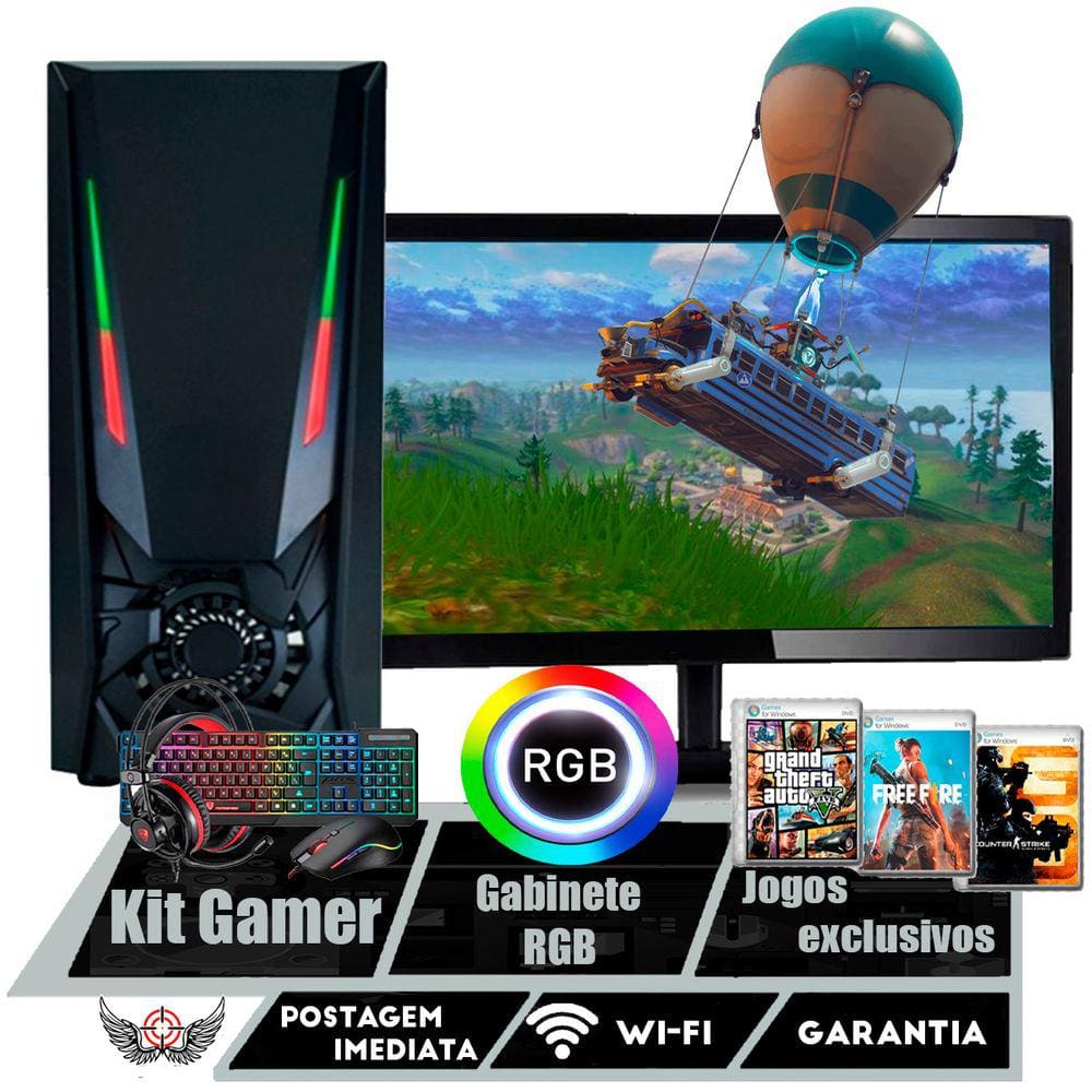 Computador completo game e barato Black Friday Vale Pix Casas Bahia