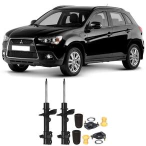 Amortecedor + Kit Batente Mitsubishi ASX Dianteiro 2011 Até 2019 O Par