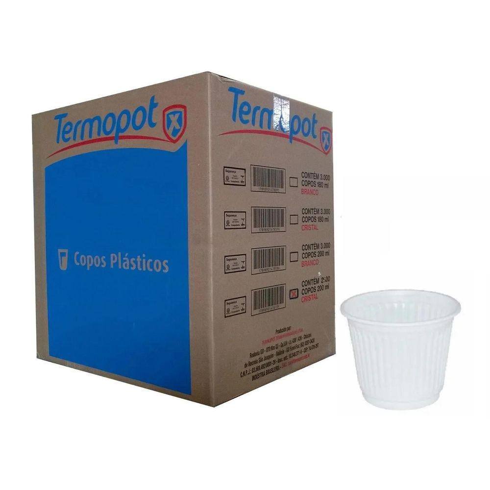 Kit 2.500 Copos Descartáveis Transparente 80Ml - Ultra