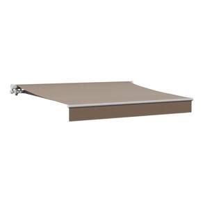 Toldo Retrátil Aluminio Poliéster Manual Marrom 2,50x2,00m