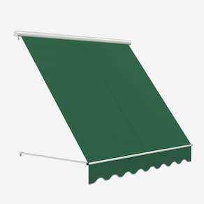 Toldo Retrátil De Poliéster Aluminio Verde 250x250cm Premium