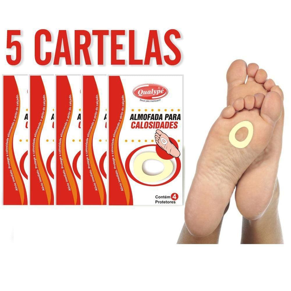 Kit De Protetores Almofadados Para Calosidades  5 Cartelas