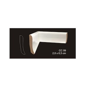 RODAPÉ CAVIMAD C/ PASSA FIO 20 x 65 - CC09 9 BARRAS