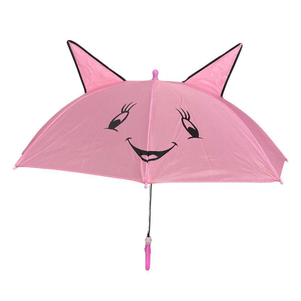 Guarda-Chuva Infantil Com Orelhinha Rosa