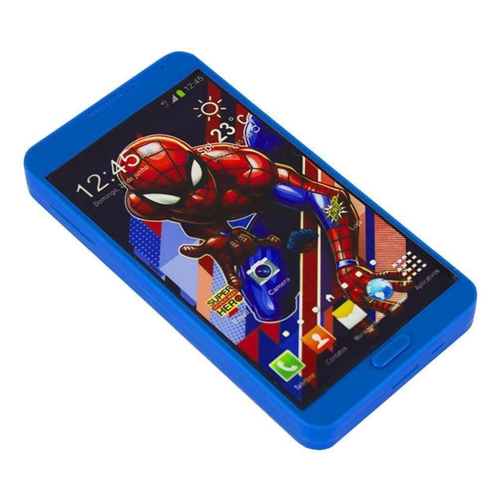 Celular De Brinquedo Smartphone Spiderman Princesas Com Som