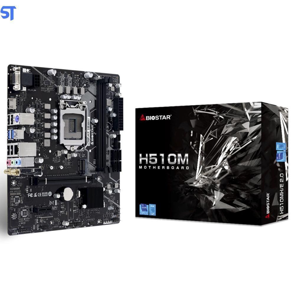 Placamãe Biostar H510Mx/E 2.0 Chipseth510 Intel Lga1200 Matx