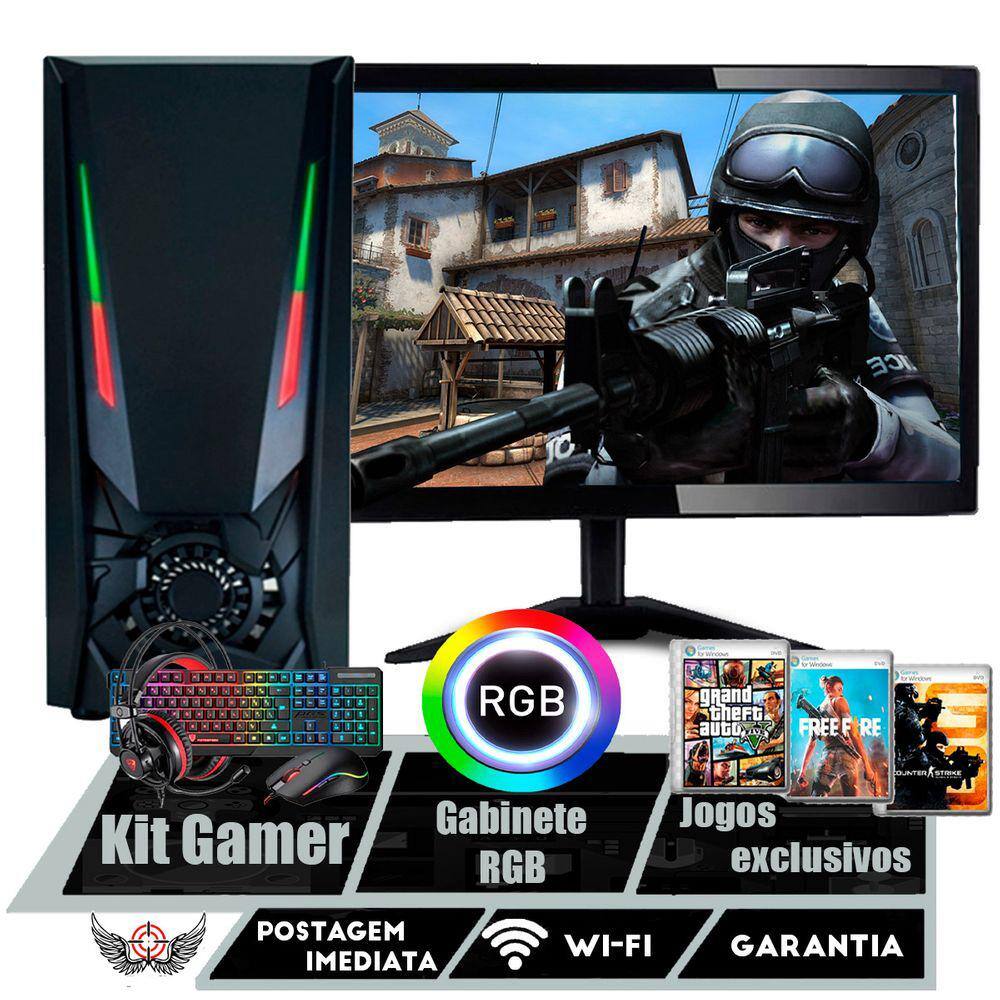 PC Gamer Core i5 16G Para Jogar- Fortnite-Free Fire-GTA rp-Valorant-Cs  2-LOL-Roblox - Computadores e acessórios - Antônio Ferreira Borges,  Cariacica 1250085350