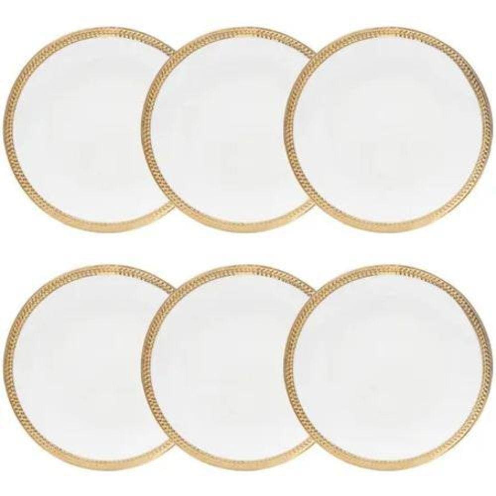 Jogo De 6 Pratos Para Sobremesa Em Porcelana Paddy - Wolff
