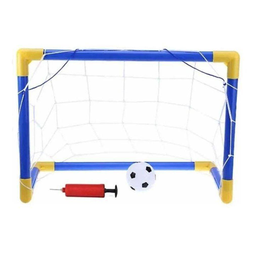 Kit Trave Gol De Futebol e Basquete Infantil Jogo Com 2 Bola