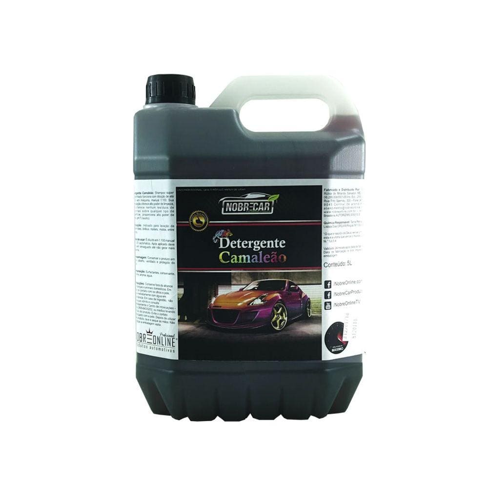 Shampoo detergente proteção camaleao brilho carro 5l