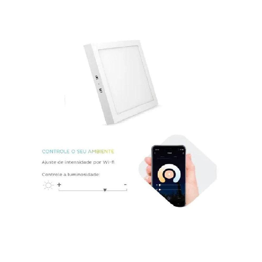 Painel Inteligente Smart Wi-Fi Quadrada Sobrepor - Elgin