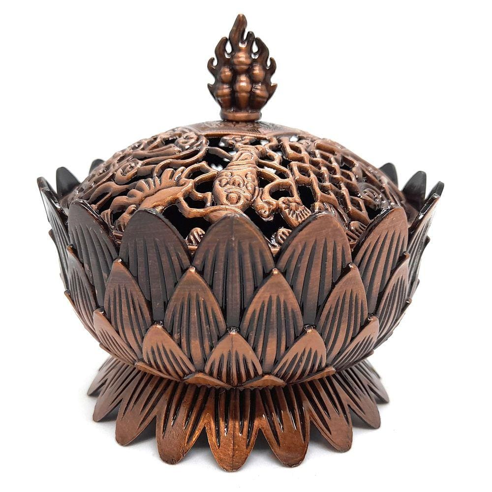 Turíbulo Sacro Defumador Divino De Mesa Metal Pequeno 10cm