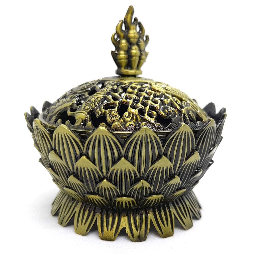 Turíbulo Sacro Defumador Divino De Mesa Metal Pequeno 8cm