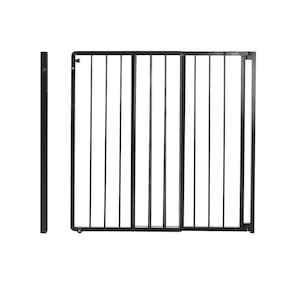 Portão De Correr Em Alumínio - Larg Regulável 150Cm - Preto