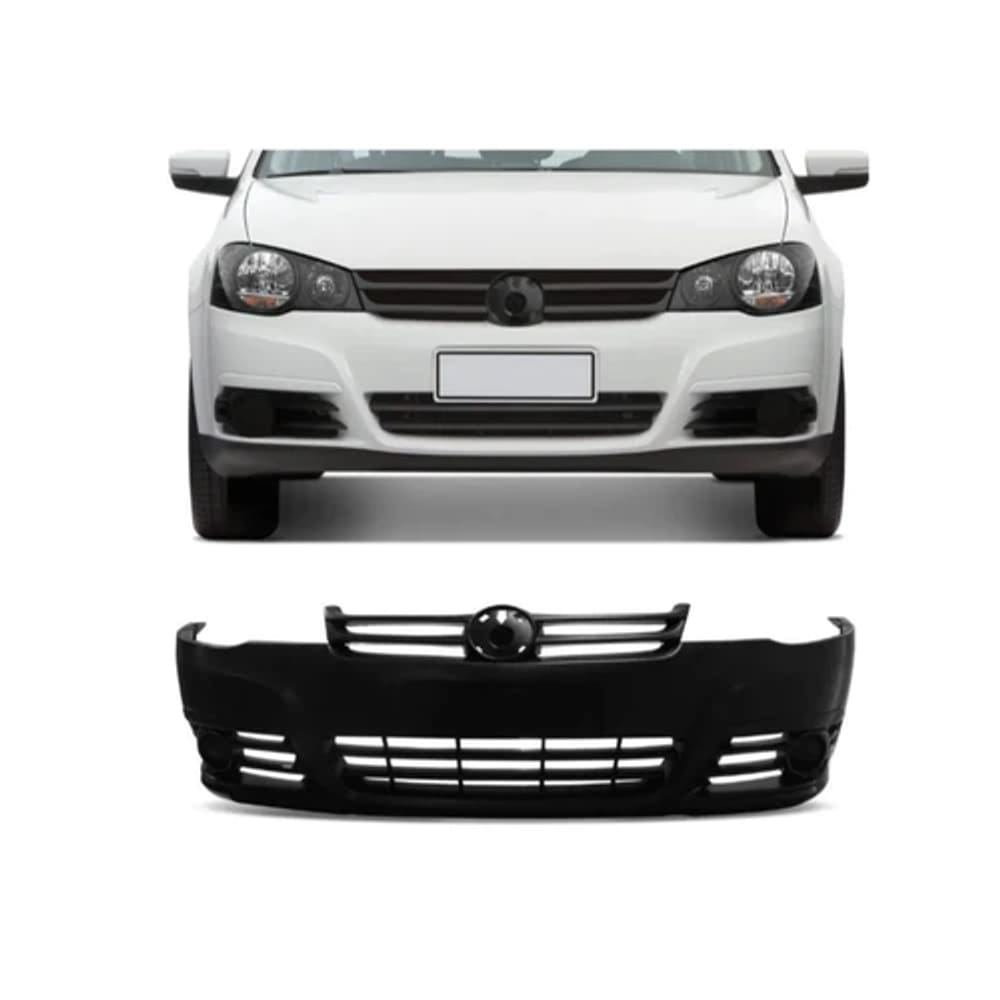 Para-choque Golf Dianteiro 2008 a 2013 Preto Liso (Para Pintura) - R2a