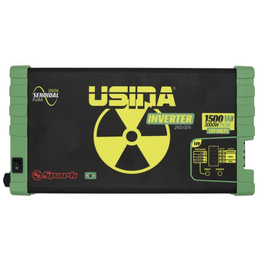 Inversor de Tensão Senoidal Usina Inverter 1500W 12 Volts - 120V