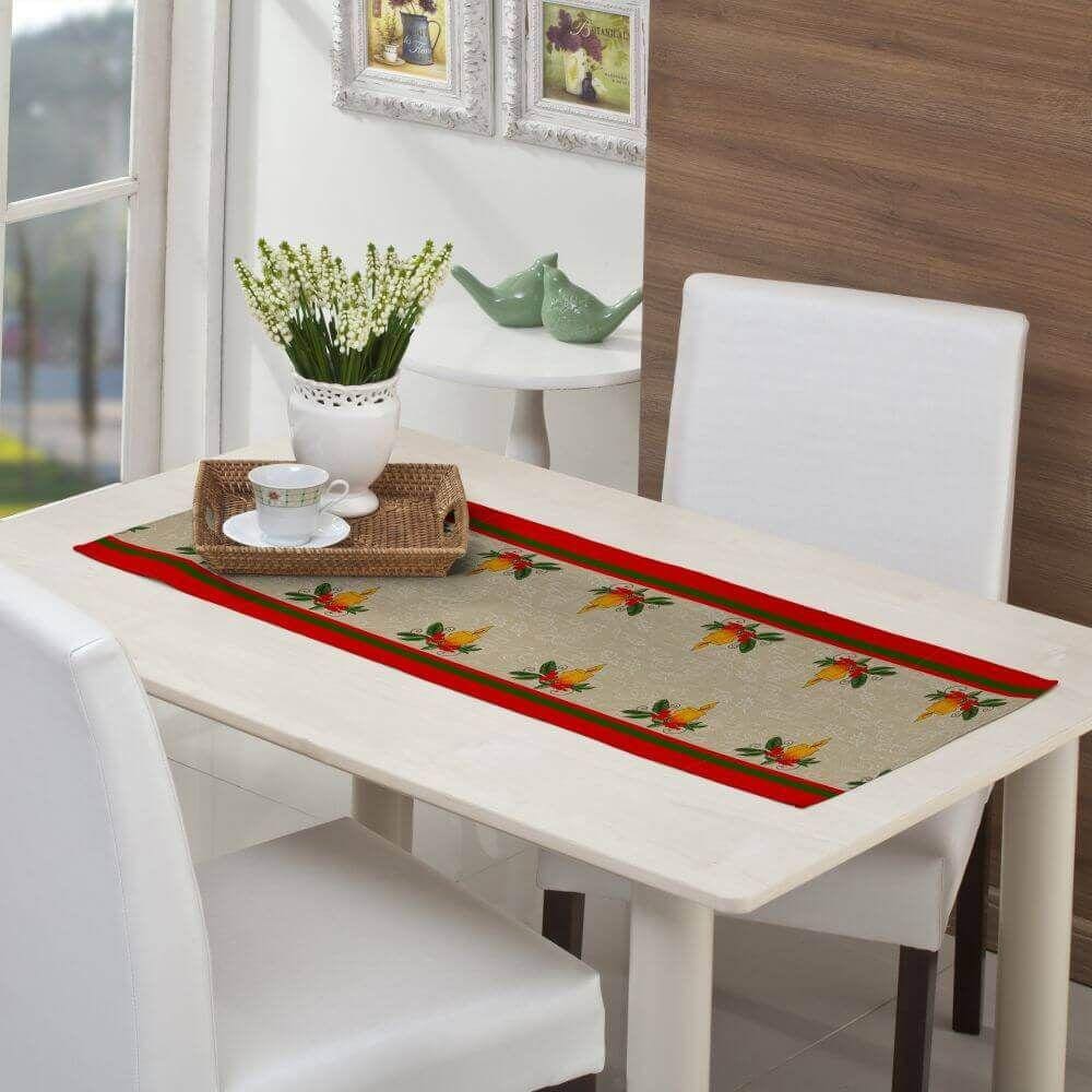 Caminho de Mesa Rústico Natal 40cm x 1,40m - Raner