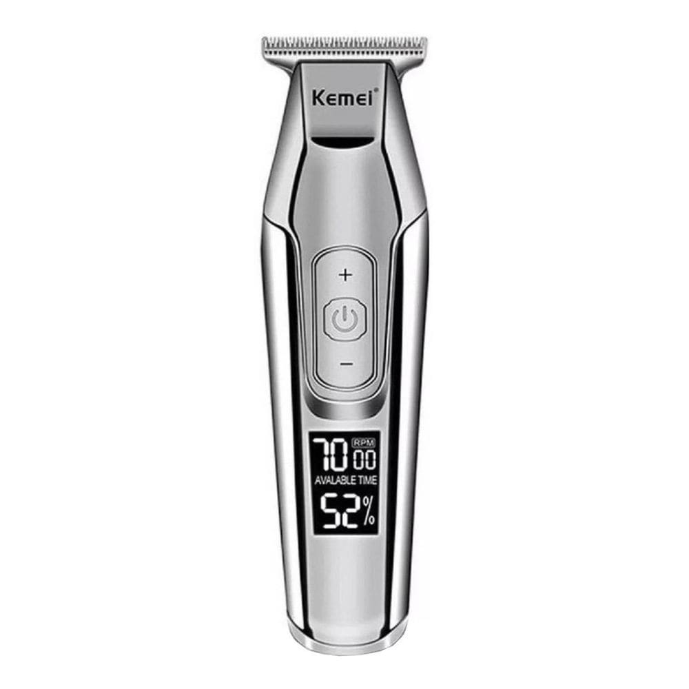 Aparador De Pelo Kemei Km-5027 Prata 100V/240V Oferta
