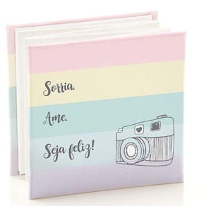 Album Sanfonado Sorria Ame Seja Feliz 10X10 12F- Ical 901