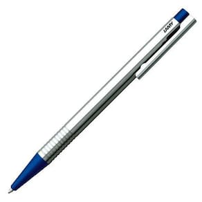 Caneta Esferográfica Lamy Logo Aço Inoxidável Azul