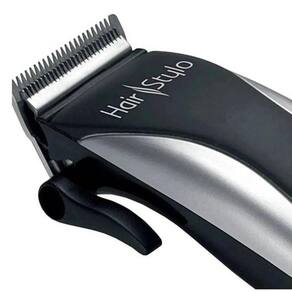 Cortador De Cabelo Mondial Stylo Hair Cr-02 Prata E Preto