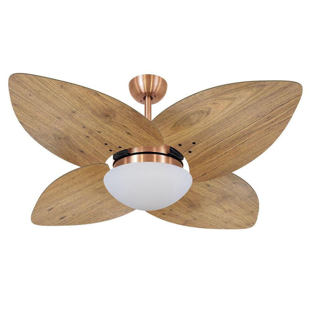 Ventilador De Teto Vd42 Dunamis Cobre Rádica Freijó 220V